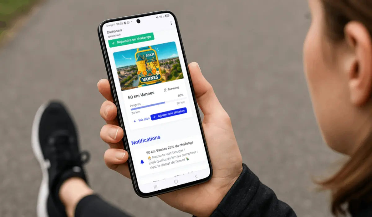 application de défis connectés