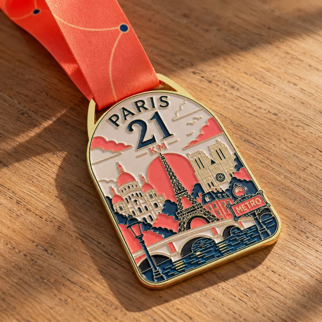 médaille 21km paris 