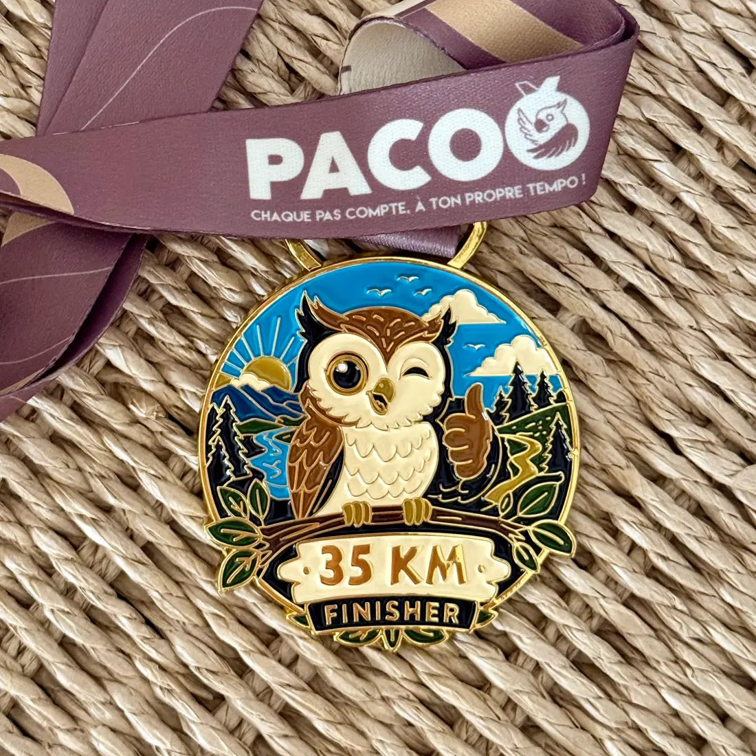 médaille chouette