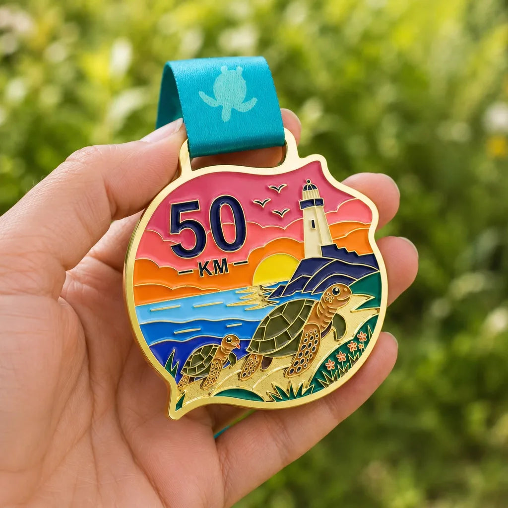 médaille course solidaire tortues